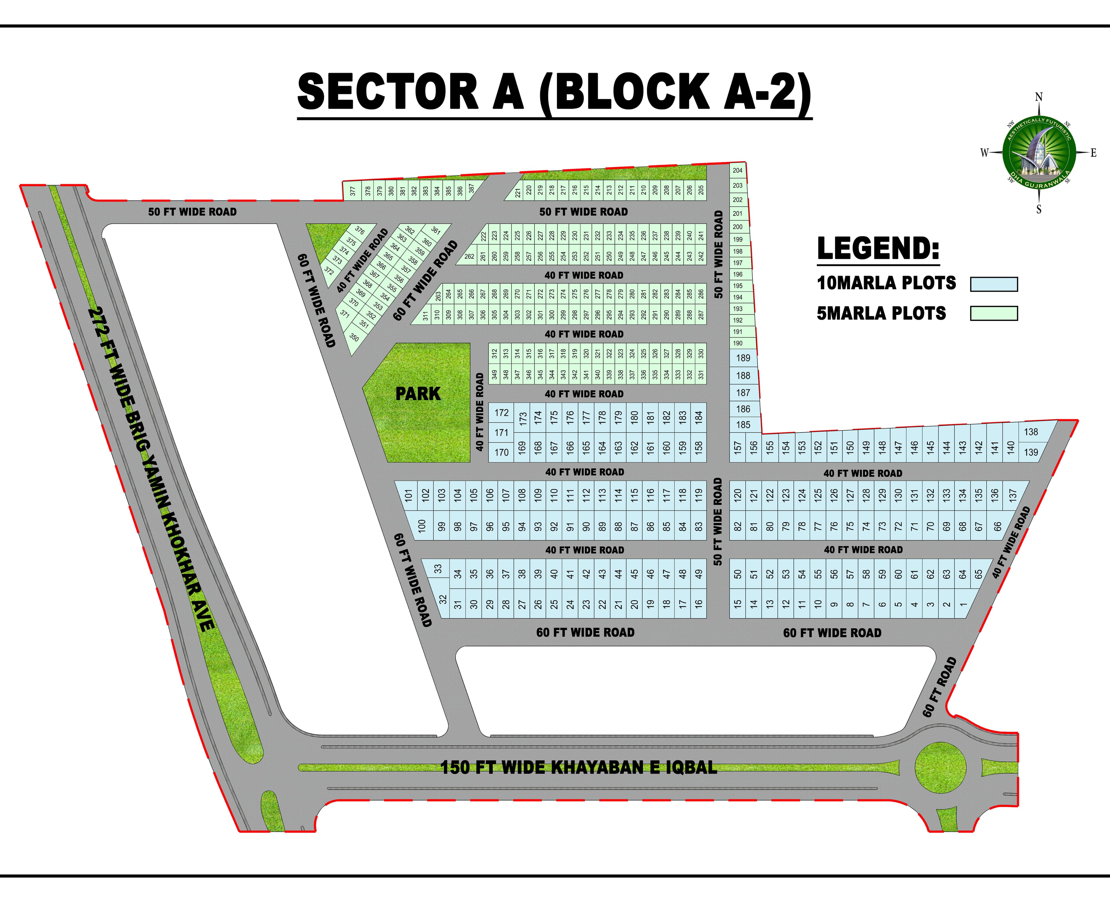 Sector A – Block A-2 Map