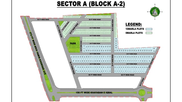 5 Marla Plot for Sale in Sector A DHA Gujranwala
