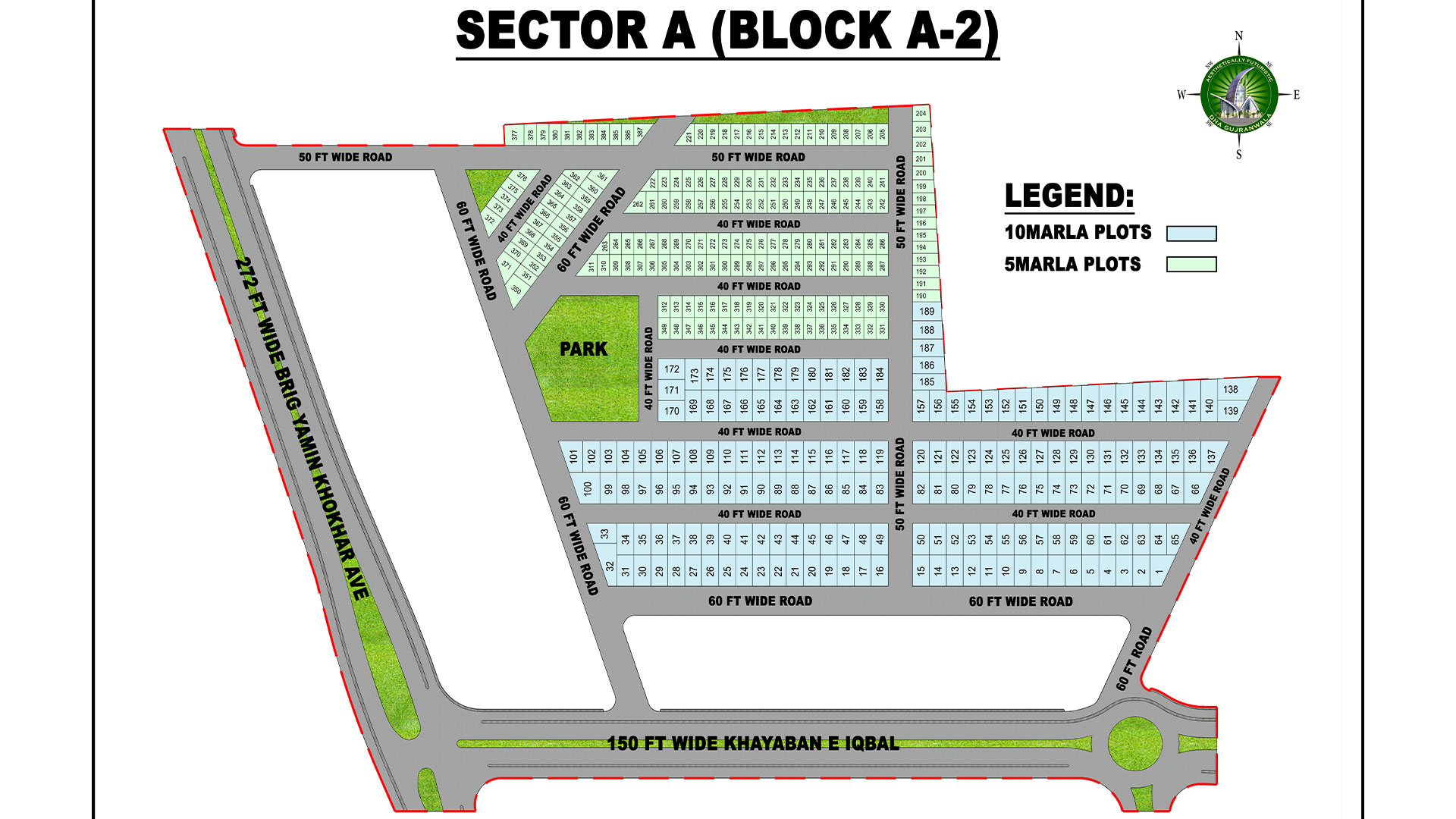 5 Marla Plot for Sale in Sector A DHA Gujranwala