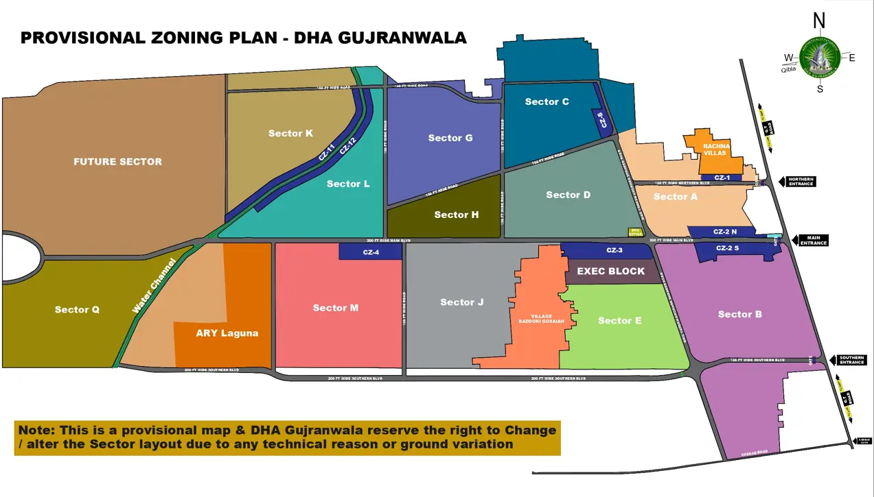 DHA Gujranwala Master Plan – Complete Guide to All Sectors & Zones